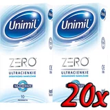 Ansell/Mates Unimil ZERO 20 pack