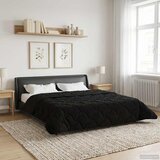  Zimska pokrivača Crna 200 x 200 cm Mikrofibra i teddy flis | shoptok.hr