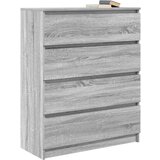 vidaXL Komoda siva sonoma 80x35x99 cm inženirski les | Shoptok.si