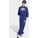 Adidas Športne hlače temno modra / bela | Shoptok.si
