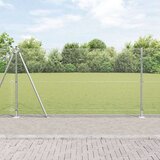 vidaXL varjena žična ograja s 13 pritrjenimi stolpci 1.2x25 m pocinkano jeklo | Shoptok.si