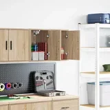Garažni zidni ormarići 2 kom od konstruiranog drva