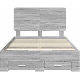  Krevetna konstrukcija s ladicama Siva Sonoma 120 x 200 cm 203 x 123 x 100 cm | shoptok.hr