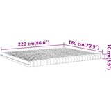  Madrac od pjene bijeli 180x220 cm 7 zona tvrdoća 20 ILD | shoptok.hr