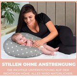 FLOWEN majhna blazina za dojenje z belimi zvezdami | Shoptok.si