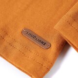 vidaXL Otroška majica z dolgimi rokavi temno oker 104 | Shoptok.si