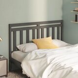 Maison Chic posteljno vzglavje - vzglavna omarica - nočna omarica sivo 126x4x100 cm trdna borovina, (21705554) | Shoptok.si