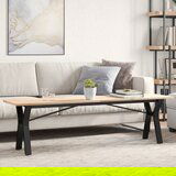 vidaXL Stolić za kavu Y-oblika 160x40x45cm borovina i lijevano željezo Cijene