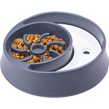  slow feeder činija za hranu i vodu siva 26x26x7 cm | ePonuda.com