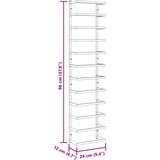  Stalak za ručnike bijeli 24 x 12 x 96 cm čelični | Eponuda.com