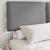  Posteljni okvir z oblazinjenim vzglavjem Svetlo siva, (5000102044) | Shoptok.si