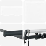  Skrovita tenda Bijela i antracit 350x200 cm 350 x 200 cm | shoptok.hr