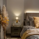  Brilagi - LED zidna lampa NUBILA WOOD 1xE27/25W/230V + LED/3W hrast/antracit | Eponuda.com