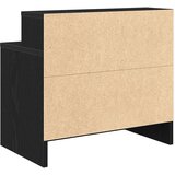 Noćni ormarići s ladicom 2 kom crni hrast 51x31x47 cm | shoptok.hr