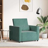 SOFA na razvlačenje Singl s kotačima Tamnozelena Baršun | shoptok.hr
