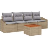  Set od 5 vrtnih sofa s jastucima bež Poli ratan akacija | shoptok.hr