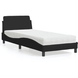 vidaXL Krevet s madracem crni 80 x 200 cm od tkanine Cijene