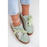 Boto Women Sneakers On Platform With Decorations Green Vinness | Eponuda.ba