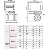 U.S. SOLID motorni krogelni ventil DN15 9–24 V | Shoptok.si