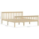  Okvir kreveta prirodna boja od masivne borovine 160 x 200 cm | Eponuda.com