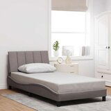  Posteljni okvir brez vzmetnice taupe 100x200 cm blago, (22011683) | Shoptok.si