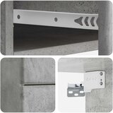  Noćni ormarić za montažu na zid Betonska siva 34,5 x 33 x 40 cm | shoptok.hr