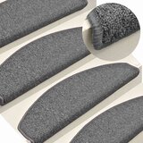  Prostirke za stepenice 30 kom 65x24x4 cm tamno sive poluokrugle velike | shoptok.hr