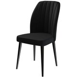 Hanah home set trpezarijskih stolica Etra 2 kom, crna tkanina Jerry, crne drvene noge | Eponuda.com