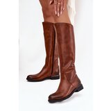 Zazoo Leather Women's Boots Flat Heel Insulated | Shoptok.si