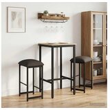 vidaXL Barska stolica 2 kom. Tamnosiva 40 x 32 x 74 cm - Tamnosiva 2 40 x 32 x 74 cm | shoptok.hr