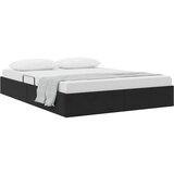 vidaXL postelja s shranjevanjem z vzmetnico črna 135 x 190 cm žamet, (5000123332) | Shoptok.si