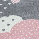 Ayyildiz Carpets Rožnata/siva otroška preproga ø 120 cm Bambi – | Shoptok.si