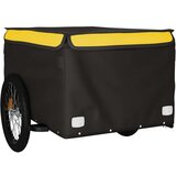  Teretna prikolica za bicikl crno-žuta 45 kg željezna | shoptok.hr
