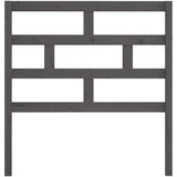  Posteljno vzglavje sivo 96x4x100 cm trdna borovina, (20644773) | Shoptok.si