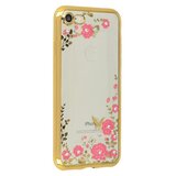 Nillkin Silikonski ovitek z rožicami za iPhone 6 / 6S - zlat | Shoptok.si