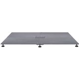 vidaXL Podstavek za senčnik Temno siva lesena podoba 100 x 100 x 4 cm | Shoptok.si