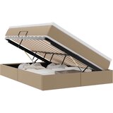  Krevet s madracem i skladištem Boja cappuccina 140 x 190 cm | shoptok.hr