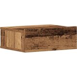 vidaXL Plavajoča nočna omarica Old Wood 40x32x15 cm Inženirski les | Shoptok.si