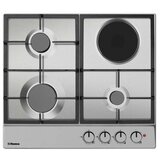 Hansa Ploča za kuhanje BHMI610302, kombinirana, 3 plin + 1 struja, inox, gus rešetka Cijene