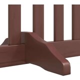 vidaXL Ograda za pse z vrati zložljiva 6 panelov rjava 480 cm les | Shoptok.si