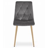  Stolica LIBRA - Tamno Sivi Baršun / Drvene Noge x 3 | shoptok.hr