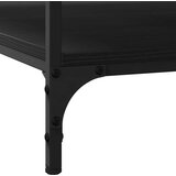 vidaXL Kava Stol Crni hrast 80 x 80 x 40 cm Konstruirano drvo | shoptok.hr