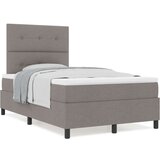  Postelja s škrbino z vzmetnico Taupe 120x200 cm Tkanina, (22083646) | Shoptok.si