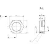 LAPP 52101976 SKINDICHT MR-M 6KT. 50X1,5/40X1,5 uvodnica za redukciju s O-prstenom M50 M40 mjed prirodna 5 St. | Eponuda.ba