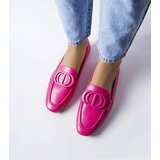 Gemre Pink Poissonnier Loafers with Buckle | Shoptok.si