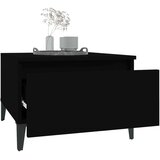 vidaXL stranska mizica 2 kosa črna 50x46x35 cm inženirski les | Shoptok.si