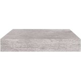  Stenske police 4 kosi betonsko sive 23x23,5x3,8 cm MDF, (20810680) | Shoptok.si