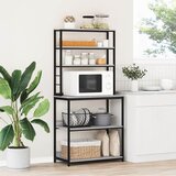 vidaXL Kuhinjska polica Siva Sonoma 80 x 40 x 168 cm Konstruiran les | Shoptok.si