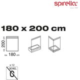 Spirella Zavesa za tuš 180x200 cm Waterdrop – | Shoptok.si