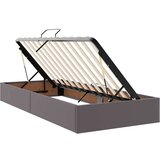  Postelja s shranjevanjem Siva 90 x 190 cm Umjetno usnje, (5000100907) | Shoptok.si